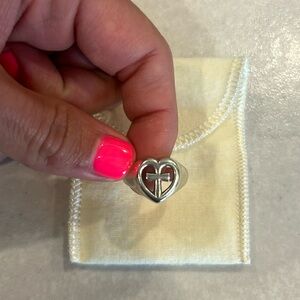 Heart with cross James Avery Ring